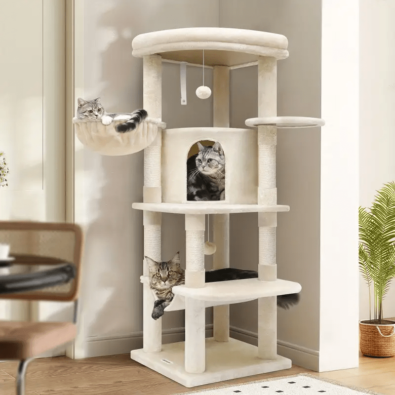 Corner Cat Tree for Large Cats | Cat Furniture for Active Cats - Cat Tree