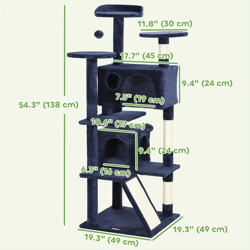 Cat Tower for Indoor Cats with Scratching Posts - Cat Tree