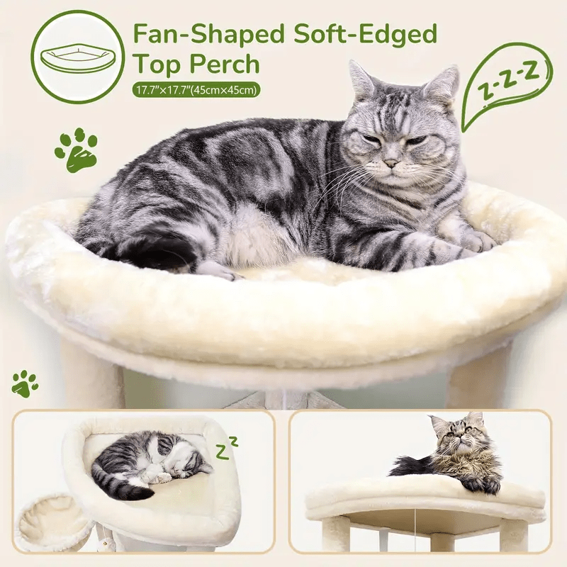 Corner Cat Tree for Large Cats | Cat Furniture for Active Cats - Cat Tree