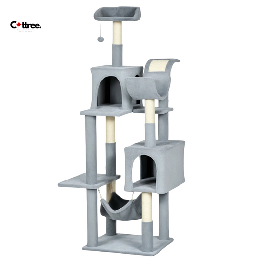 Cat tree house